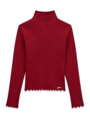 Guess Golf J6BR29 Z1931 Czerwony ciemny Regular Fit. Czerwone swetry dziewczęce Guess, z aplikacjami, z syntetyku, bez kołnierzyka. Za 194.99 zł.