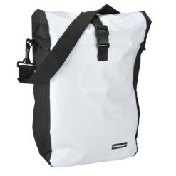 Torba rowerowa na bagażnik Fischer Kurierka 18 L. Białe torebki klasyczne damskie FISCHER BIKE, bez wzorów, z poliesteru, bez dodatków. Za 149.50 zł.