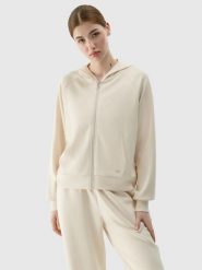 BLUZA DRESOWA DAMSKA 4F ROZPINANA Z KAPTUREM XS TSWSF1577 KOLOR BEŻOWY. Brązowe bluzy z kapturem damskie 4f, l, z dresówki. Za 199.99 zł.