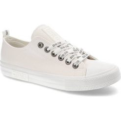Białe Trampki Big Star Modne Buty Damskie Półbuty. Białe półbuty damskie Big Star, bez wzorów, z dresówki, retro, bez obcasa. Za 129.00 zł.