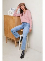 Soft Cashmere Sweter w kolorze jasnoróżowym rozmiar: 34/36. Różowe swetry klasyczne damskie Soft Cashmere, z kaszmiru, bez kołnierzyka. Za 109.00 zł.