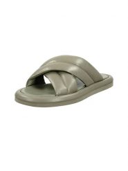 GANT Footwear Skórzane klapki "Clareha" w kolorze khaki rozmiar: 38. Brązowe klapki damskie GANT Footwear, bez wzorów, ze skóry, bez obcasa. Za 311.45 zł.