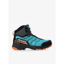 Buty trekkingowe męskie Scarpa Rush TRK GTX. Niebieskie buty trekkingowe męskie Scarpa, bez zapięcia, trekkingowe. Za 722.99 zł.