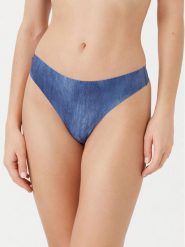 Chantelle Stringi Soft Stretch C11D90 Niebieski. Niebieskie stringi damskie Chantelle, bez wzorów, z syntetyku. Za 69.99 zł.