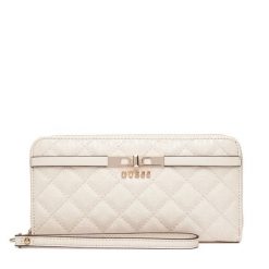 Portfel Guess. Brązowe portfele damskie Guess, z aplikacjami. Za 229.99 zł.