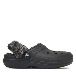 Klapki Crocs. Czarne klapki damskie Crocs, bez wzorów, bez obcasa. Za 259.99 zł.