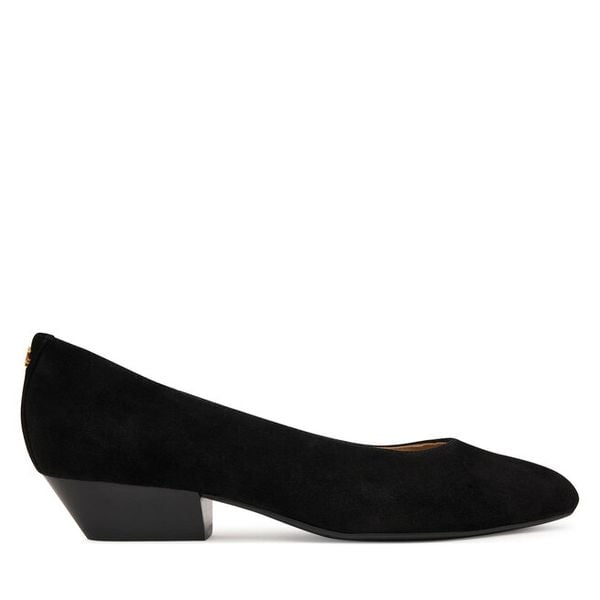 Czółenka LAUREN RALPH LAUREN. Czarne czółenka damskie Lauren Ralph Lauren, bez wzorów, bez obcasa. Za 729.99 zł.