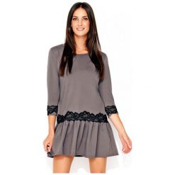 Numinou damska sukienka 36 szara. Szare sukienki damskie Numinou, bez wzorów, eleganckie, bez kołnierzyka, bez ramiączek, mini. Za 209.00 zł.