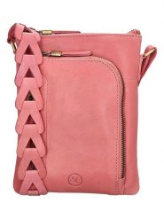 HIDE & STITCHES Skórzana torebka w kolorze jasnoróżowym - 21 x 2 cm rozmiar: onesize. Różowe torebki klasyczne damskie HIDE & STITCHES, bez wzorów, z materiału, bez dodatków. Za 173.99 zł.