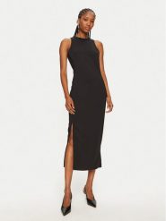PINKO Sukienka koktajlowa Honfleur 104093 A23V Czarny Slim Fit. Czarne sukienki damskie Pinko, bez wzorów, z wiskozy, wizytowe, bez kołnierzyka, bez ramiączek. Za 1,072.27 zł.