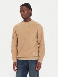 United Colors Of Benetton Bluza 3NMEU109T Beżowy Regular Fit. Brązowe bluzy bez kaptura męskie United Colors Of Benetton, m, z bawełny. Za 279.99 zł.