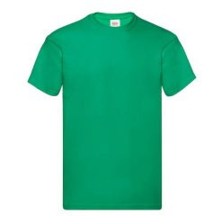 Oryginalna Bawełniana Koszulka Unisex Dla Dorosłych. Zielone bluzki damskie Fruit of the Loom, xl, bez wzorów, z bawełny, sportowe, bez kołnierzyka, bez ramiączek. Za 33.99 zł.
