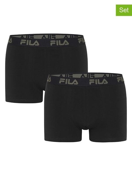 Fila Bokserki (2 pary) w kolorze czarnym rozmiar: XXL. Czarne bokserki męskie Fila, bez wzorów. Za 68.95 zł.