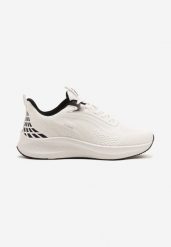 Biało-Czarne Buty Sportowe z Efektem Ombre Saravira. Białe buty sportowe na co dzień męskie Born2be, z jeansu, bez zapięcia. Za 119.99 zł.