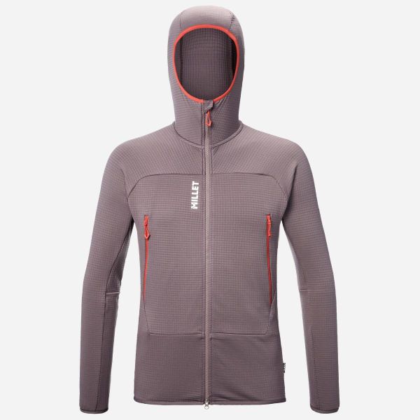 Bluza turystyczna męska Millet Fusion Grid Hoodie active fit POLARTEC Powergrid. Niebieskie bluzy z kapturem męskie Millet, l, z dzianiny. Za 519.00 zł.
