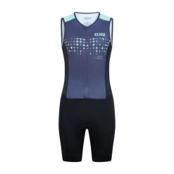 Damski kombinezon triathlonowy Systematic Four bez rękawów – zielony. Czarne kombinezony damskie KEADA SPORTS, s, bez wzorów, z materiału, bez kołnierzyka, bez ramiączek. Za 549.00 zł.