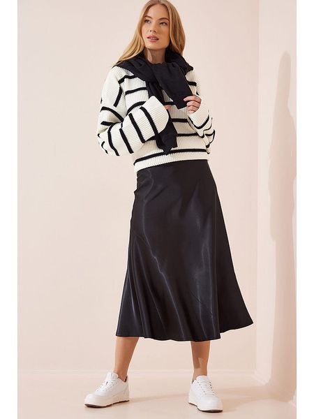 Happiness Istanbul Spódnica w kolorze czarnym rozmiar: 42. Czarne spódniczki damskie Happiness Istanbul, bez wzorów, z podwyższonym stanem, maxi. Za 78.99 zł.