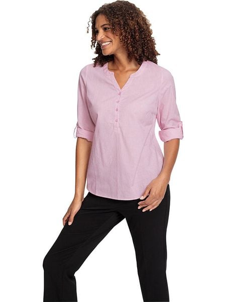 WITT WEIDEN Bluzka w kolorze jasnoróżowym rozmiar: 50. Różowe bluzki damskie WITT WEIDEN, bez wzorów, z bawełny, bez kołnierzyka, bez ramiączek. Za 56.39 zł.