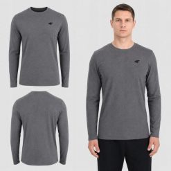 LONGSLEEVE MĘSKI 4F KOSZULKA BLUZKA Z DŁUGIM RĘKAWEM M M611. Białe t-shirty sportowe męskie 4f, m, z bawełny, bez ramiączek, na fitness i siłownię. Za 51.66 zł.