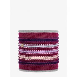 Komin na szyję E9 Tubo Stripe 2.2 - sangria. Czerwone szaliki i kominy damskie E9, bez wzorów. Za 130.99 zł.