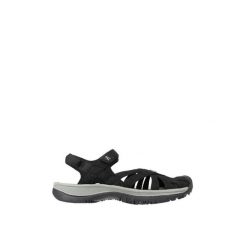 Sandały turystyczne damskie Rose Sandal Women. Czarne obuwie trekkingowe damskie Keen, bez wzorów, bez obcasa. Za 289.99 zł.