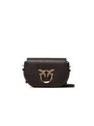 Pinko Skórzana torebka w kolorze czarnym - 22 x 14 x 7 cm rozmiar: onesize. Czarne torebki klasyczne damskie Pinko, z aplikacjami, z materiału, bez dodatków. Za 988.35 zł.