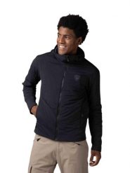 Kurtka narciarska Rossignol męska Opside Hoodie JKT czarna. Czarne kurtki męskie Rossignol, m, bez wzorów, z elastanu, z kapturem, narciarskie. Za 762.58 zł.