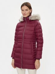 Tommy Hilfiger Płaszcz zimowy Tyra WW0WW39747 Czerwony Regular Fit. Czerwone kurtki damskie Tommy Hilfiger, na zimę, m, bez wzorów, z syntetyku. Za 1,289.00 zł.