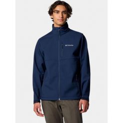 Kurtka softshell męska Columbia Ascender. Niebieskie kurtki męskie Columbia, m, bez wzorów, z softshellu, klasyczne, bez kaptura. Za 439.00 zł.