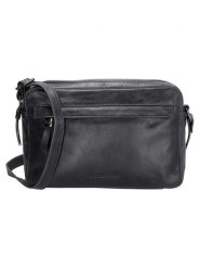 Micmacbags Skórzana torebka w kolorze czarnym - 24 x 15 x 8 cm rozmiar: onesize. Czarne torebki klasyczne damskie micmacbags, bez wzorów, z materiału, bez dodatków. Za 252.99 zł.