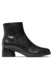 ECCO Botki Sculpted LX 35 22241301001 Czarny. Czarne botki damskie ECCO, ze skóry, bez obcasa, na słupku, bez zapięcia. Za 579.99 zł.