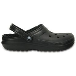 Sandały CROCS CLASSIC LINED CLOG Czarny. Czarne sandały męskie Crocs, z gumy, bez zapięcia. Za 264.99 zł.