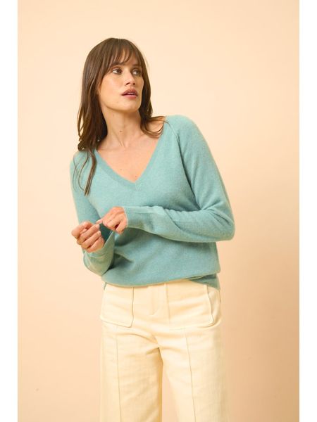 Just Cashmere Kaszmirowy sweter "Phoebe" w kolorze turkusowym rozmiar: M. Niebieskie swetry klasyczne damskie Just Cashmere, m, z kaszmiru, bez kołnierzyka. Za 404.65 zł.