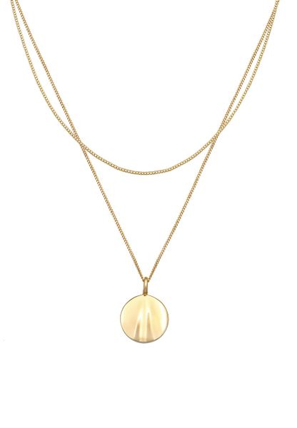 Elli Damski warstwowy z zawieszką w kształcie fali ze srebra próby 925 Sterling Silver Naszyjniki 1 ct. Szare naszyjniki damskie Elli, srebrne. Za 293.99 zł.