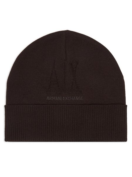 Armani Exchange Czapka XW001445 AF11896 U6032 Brązowy ciemny. Brązowe czapki zimowe damskie Armani Exchange, z wełny. Za 264.99 zł.