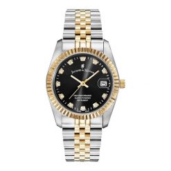 Jacques du Manoir Kobietyzegarek Inspiration Gold Zegarki damskie 1 ct Damski. Czarne zegarki damskie Jacques du Manoir, srebrne. Za 1,103.99 zł.