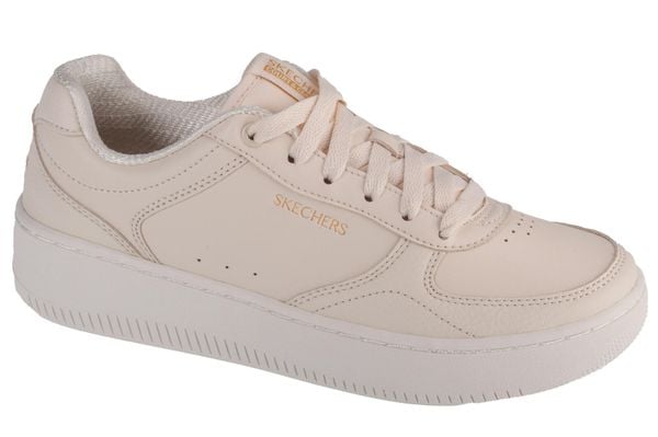 Buty sportowe do chodzenia damskie, Sport Court 2.0 - Core Essential. Brązowe buty sportowe na co dzień damskie Skechers, bez wzorów, z materiału, trekkingowe, Skechers Sport. Za 189.99 zł.