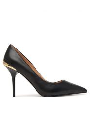 LOVE MOSCHINO Szpilki JA10459G1PIA0000 Czarny. Czarne szpilki Love Moschino, bez wzorów, ze skóry, bez obcasa. Za 854.99 zł.