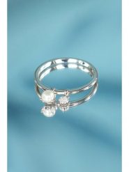 Maison héritage PARIS Złoty pierścionek "Dazzling pearl" z diamentem rozmiar: 54. Białe pierścionki damskie maison héritage PARIS, z diamentem, złote. Za 1,043.99 zł.