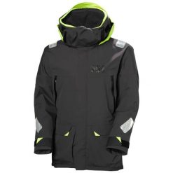 Kurtka wodoodporna Helly Hansen Skagen Offshore. Brązowe kurtki męskie Helly Hansen, na lato, m, bez wzorów, z materiału, klasyczne, bez kaptura. Za 1,738.50 zł.