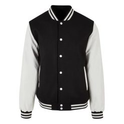 Kurtka Unisex Old School College Varsity Dla Dorosłych. Białe kurtki damskie BUILD YOUR BRAND, xl, bez wzorów, bez kaptura. Za 387.99 zł.