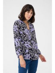 Kaffe Bluzka w kolorze czarnym rozmiar: 36. Czarne bluzki damskie Kaffe, s, bez wzorów, z wiskozy, klasyczne, bez kołnierzyka, bez ramiączek. Za 78.99 zł.