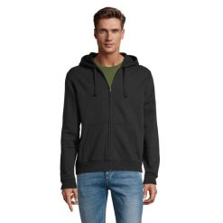 Męska Bluza Z Kapturem Spike Full Zip. Czarne bluzy z kapturem męskie SOL'S, l. Za 174.99 zł.