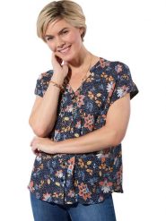 WITT WEIDEN Bluzka w kolorze granatowym rozmiar: 44. Niebieskie bluzki damskie WITT WEIDEN, bez wzorów, z wiskozy, bez kołnierzyka, bez ramiączek. Za 60.99 zł.