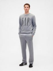 GAP Spodnie dresowe w kolorze szarym rozmiar: M. Szare spodnie dresowe męskie GAP, bez wzorów, z dresówki. Za 87.19 zł.