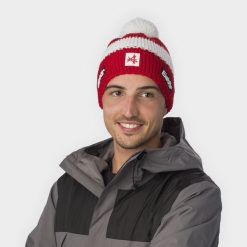 Czapka dla dorosłych Star Pompon MÜ SKA. Białe czapki męskie Eisbar, bez wzorów, z poliesteru, retro. Za 199.99 zł.