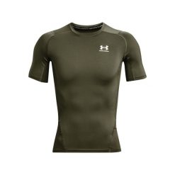 Koszulka treningowa męska Under Armour Ua Hg Armour Comp Ss. Białe t-shirty sportowe męskie Under Armour, m, z poliesteru, bez ramiączek, do biegania. Za 139.00 zł.