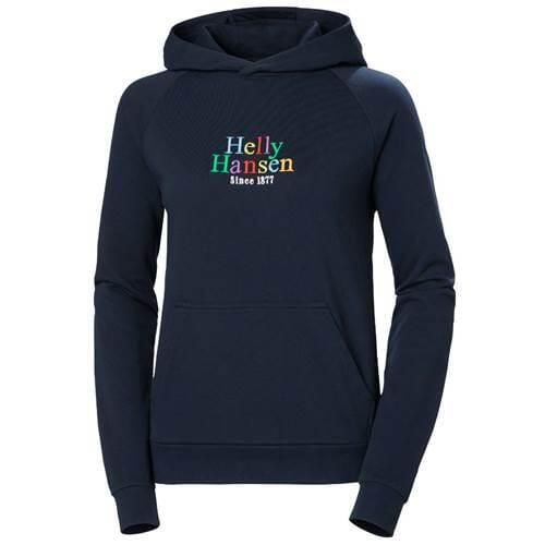 Bluza sportowa damska Helly Hansen Core Graphic. Niebieskie bluzy sportowe damskie Helly Hansen, na zimę, xl, bez wzorów, bez ramiączek, z kapturem. Za 502.00 zł.