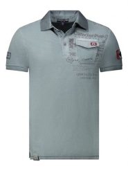 Canadian Peak Koszulka polo "Keoneak" w kolorze szarym rozmiar: L. Szare koszulki polo męskie Canadian Peak, l, bez wzorów, z bawełny, bez ramiączek. Za 86.99 zł.