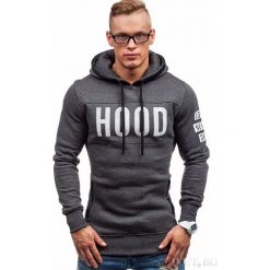 Męska bluza SILVESTER GRAFIT. Szare bluzy bez kaptura męskie Męska bluza SILVESTER GRAFIT, m. W wyprzedaży za 59.00 zł.